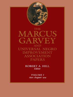 cover image of The Marcus Garvey and Universal Negro Improvement Association Papers, Volume I